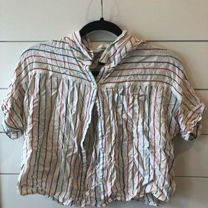 Volcom Cropped Button Up